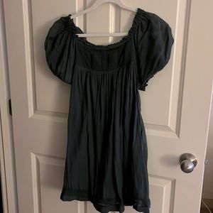 Free people puff sleeve skort romper